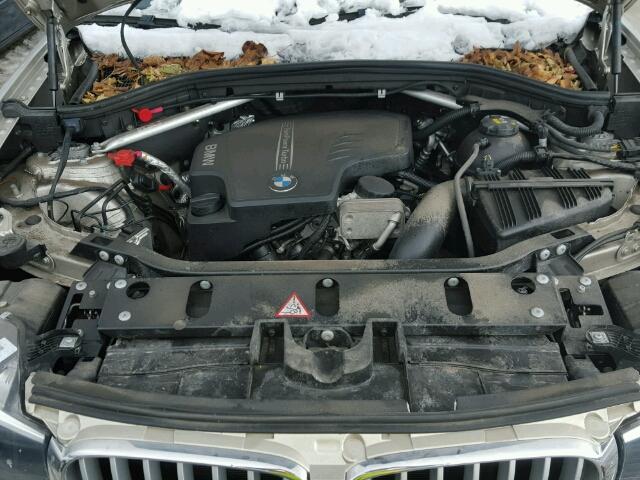 5UXWX9C58G0D71954 - 2016 BMW X3 XDRIVE2 Srebrny zdjęcie 7