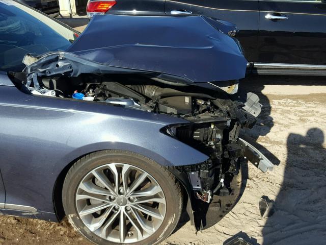 KMHGN4JE9GU106639 - 2016 HYUNDAI GENESIS 3. BLUE photo 10