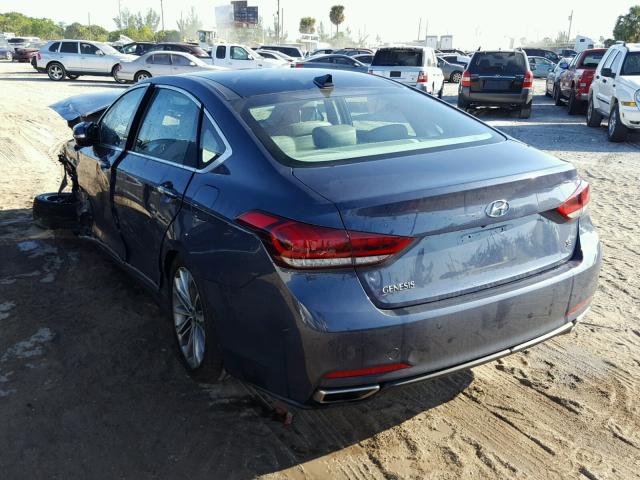 KMHGN4JE9GU106639 - 2016 HYUNDAI GENESIS 3. BLUE photo 3