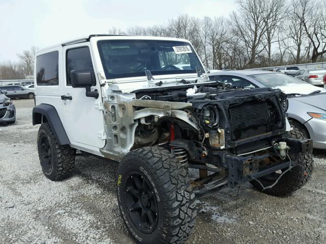 1C4AJWAG3EL186221 - 2014 JEEP WRANGLER S WHITE photo 1