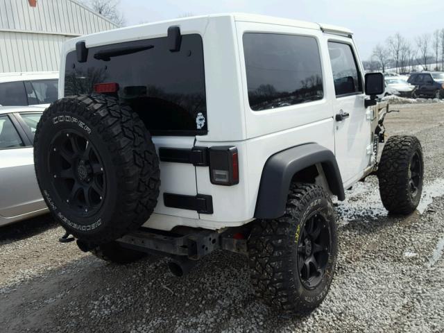 1C4AJWAG3EL186221 - 2014 JEEP WRANGLER S WHITE photo 4