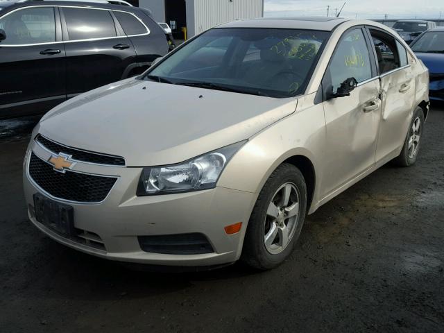 1G1PG5S92B7179082 - 2011 CHEVROLET CRUZE LT BEIGE photo 2