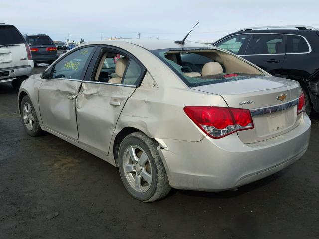 1G1PG5S92B7179082 - 2011 CHEVROLET CRUZE LT BEIGE photo 3