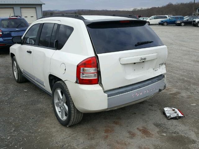 1J8FT57W07D222655 - 2007 JEEP COMPASS LI WHITE photo 3