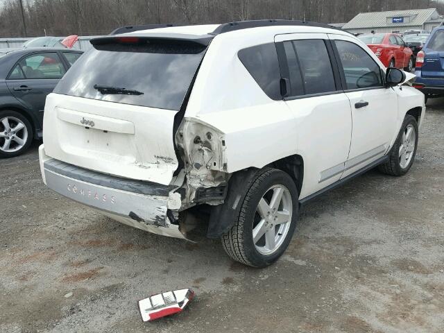 1J8FT57W07D222655 - 2007 JEEP COMPASS LI WHITE photo 4