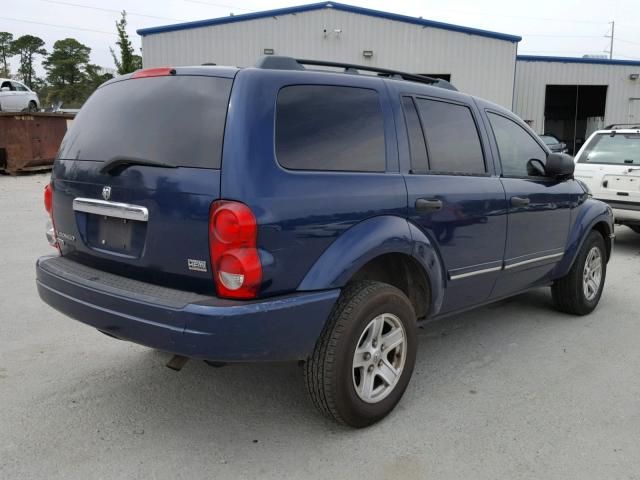 1D4HD58D35F624281 - 2005 DODGE DURANGO LI BLUE photo 4