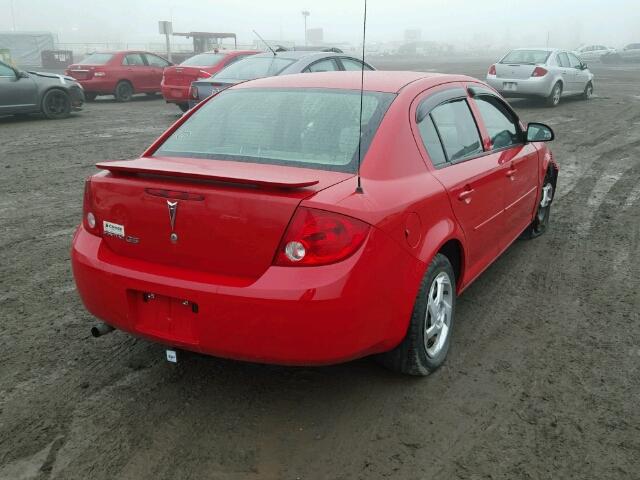 1G2AL55F487335131 - 2008 PONTIAC G5 SE RED photo 4