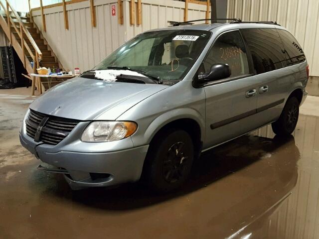 1D4GP25R66B661805 - 2006 DODGE CARAVAN SE BLUE photo 2