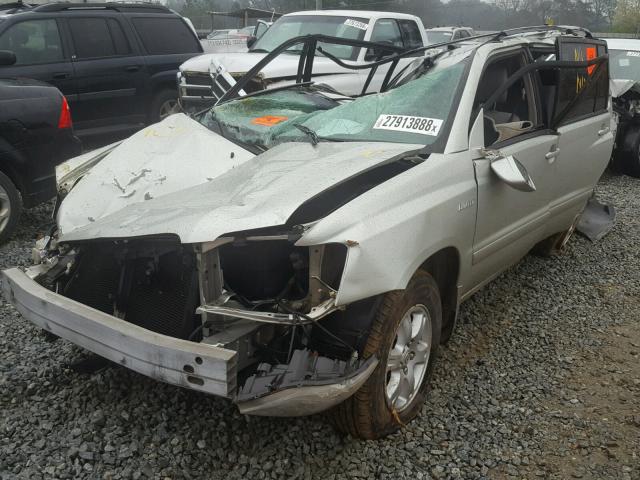 JTEGF21A730082549 - 2003 TOYOTA HIGHLANDER SILVER photo 2