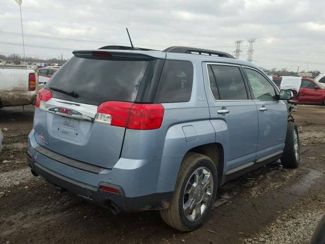 2GKFLRE32E6369633 - 2014 GMC TERRAIN SL BLUE photo 4