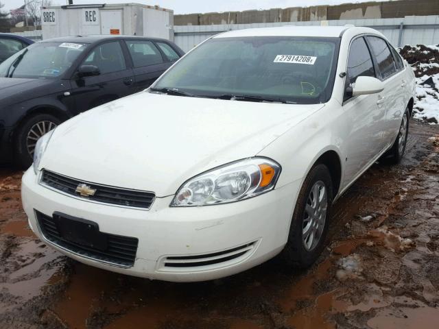 2G1WS553881375261 - 2008 CHEVROLET IMPALA POL WHITE photo 2