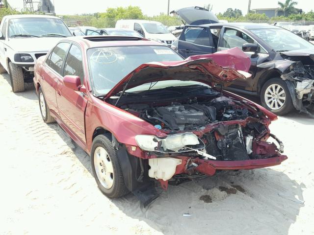 1HGCG16592A006346 - 2002 HONDA ACCORD EX RED photo 1