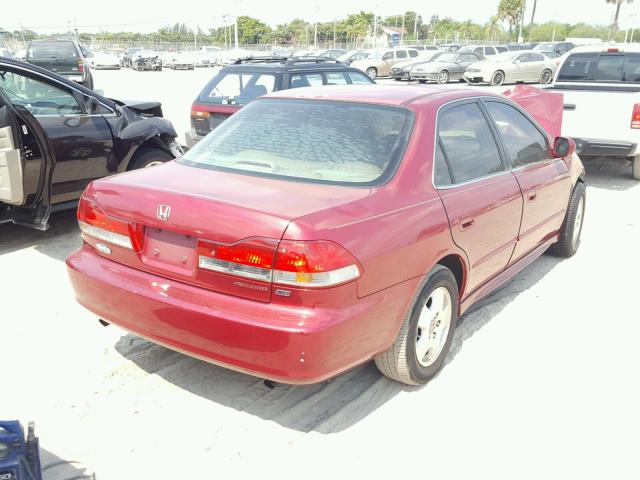 1HGCG16592A006346 - 2002 HONDA ACCORD EX RED photo 4