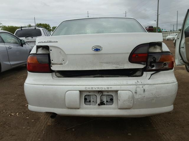 1G1NE52J7Y6257331 - 2000 CHEVROLET MALIBU LS WHITE photo 9