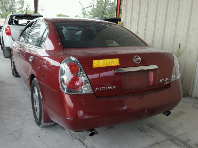 1N4BL11D15C213056 - 2005 NISSAN ALTIMA SE RED photo 3