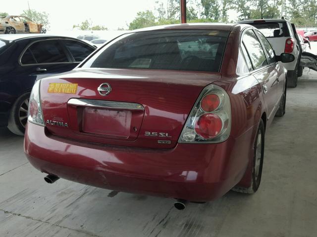 1N4BL11D15C213056 - 2005 NISSAN ALTIMA SE RED photo 4