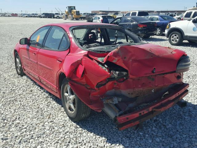 1G2WP52K91F136616 - 2001 PONTIAC GRAND PRIX Qırmızı foto 3