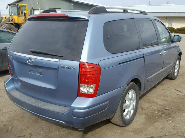 KNDMC233676022232 - 2007 HYUNDAI ENTOURAGE BLUE photo 4