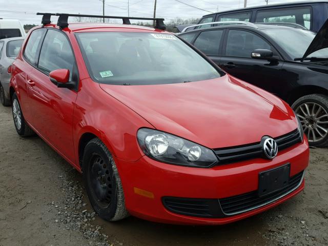 WVWBB7AJ1AW279279 - 2010 VOLKSWAGEN GOLF RED photo 1