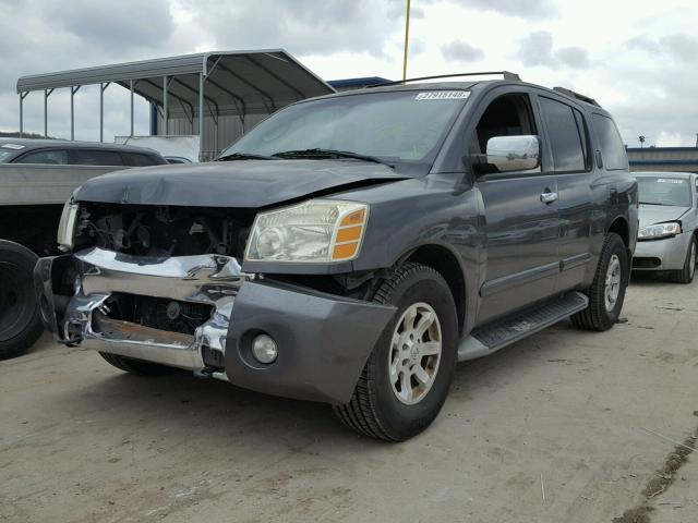 5N1AA08A84N720116 - 2004 NISSAN ARMADA SE GRAY photo 2