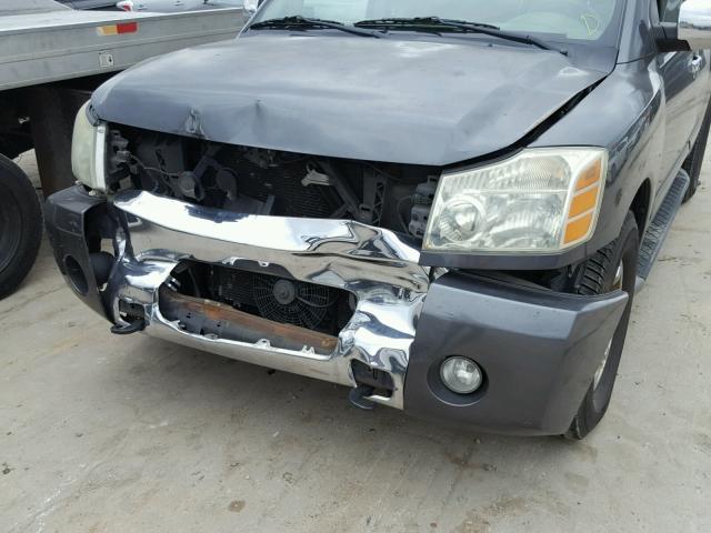 5N1AA08A84N720116 - 2004 NISSAN ARMADA SE GRAY photo 9