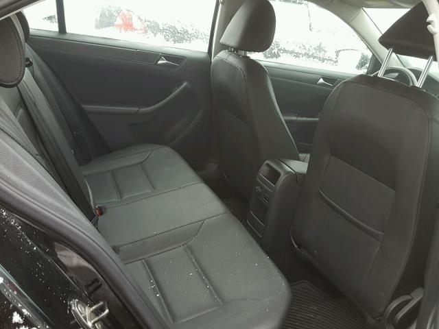 3VWDP7AJ4CM062223 - 2012 VOLKSWAGEN JETTA SE BLACK photo 6