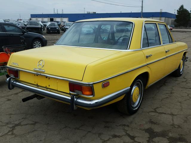 11406012016086 - 1973 MERCEDES-BENZ BENZ YELLOW photo 4