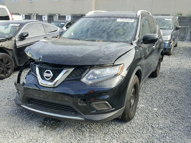 KNMAT2MVXGP632891 - 2016 NISSAN ROGUE S BLACK photo 2