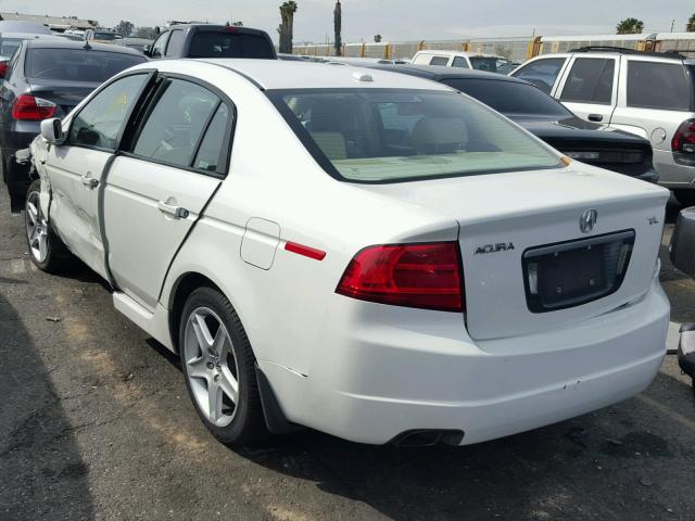 19UUA66274A071532 - 2004 ACURA TL WHITE photo 3