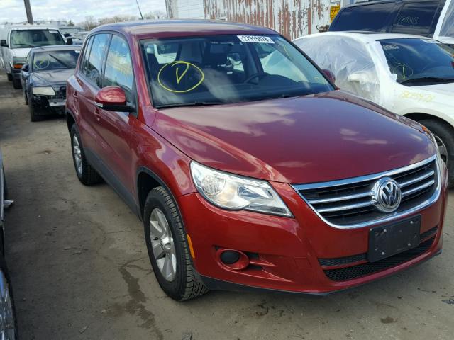 WVGBV7AX9AW003665 - 2010 VOLKSWAGEN TIGUAN SE RED photo 1