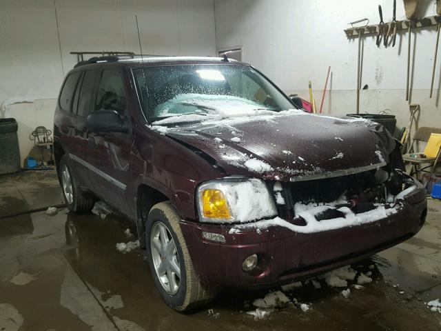 1GKDT13S372307547 - 2007 GMC ENVOY MAROON photo 1