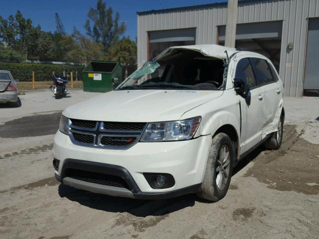 3C4PDCBG5ET178320 - 2014 DODGE JOURNEY SX WHITE photo 2