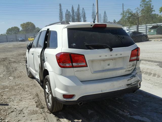 3C4PDCBG5ET178320 - 2014 DODGE JOURNEY SX WHITE photo 3