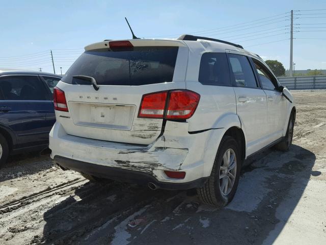 3C4PDCBG5ET178320 - 2014 DODGE JOURNEY SX WHITE photo 4