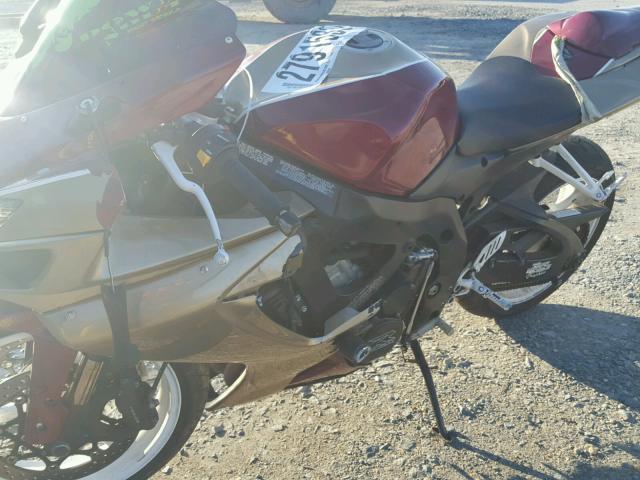 JS1GR7KA562106180 - 2006 SUZUKI GSX-R750 K RED photo 9