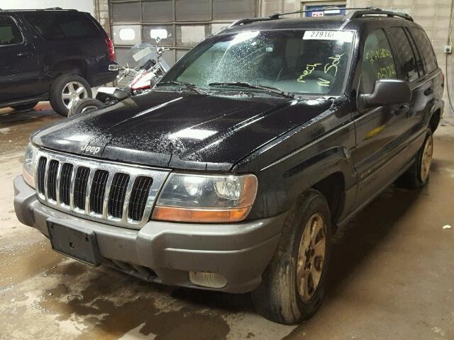 1J4GW48S51C545955 - 2001 JEEP GRAND CHER BLACK photo 2