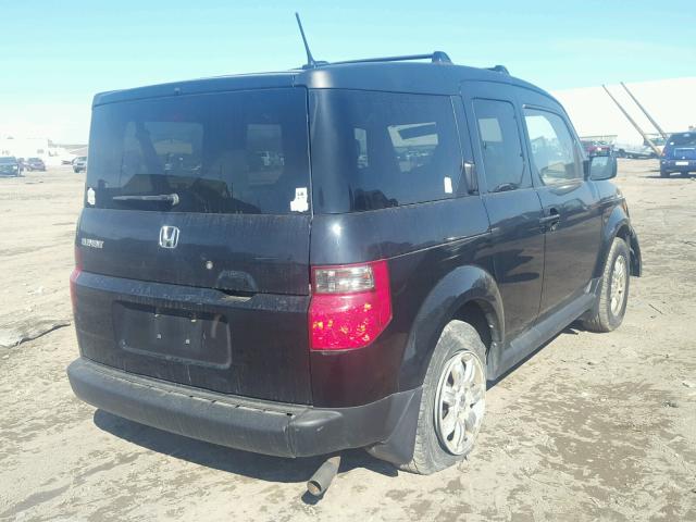 5J6YH28798L003265 - 2008 HONDA ELEMENT EX BLACK photo 4