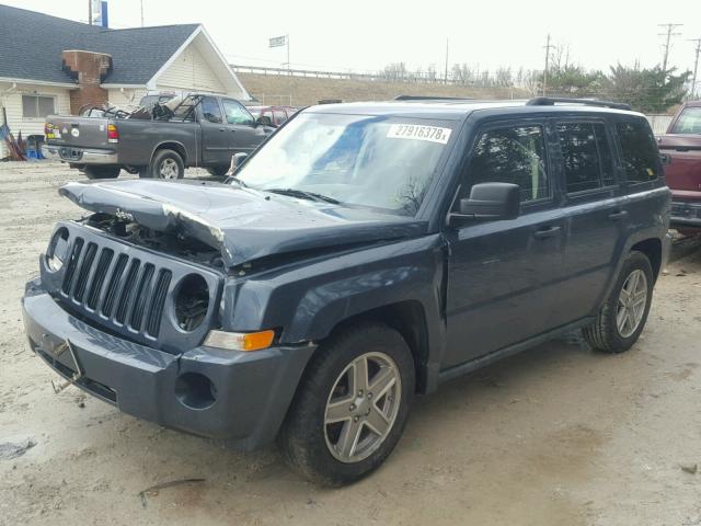 1J8FF28W78D514759 - 2008 JEEP PATRIOT SP GRAY photo 2