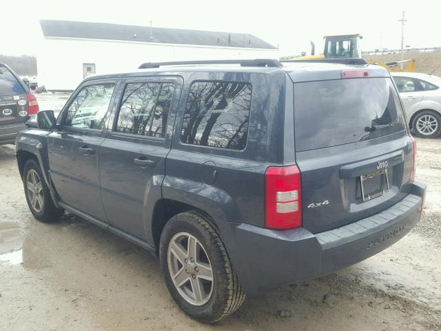 1J8FF28W78D514759 - 2008 JEEP PATRIOT SP GRAY photo 3