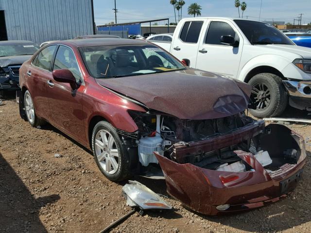 JTHBJ46G172121120 - 2007 LEXUS ES 350 BURGUNDY photo 1