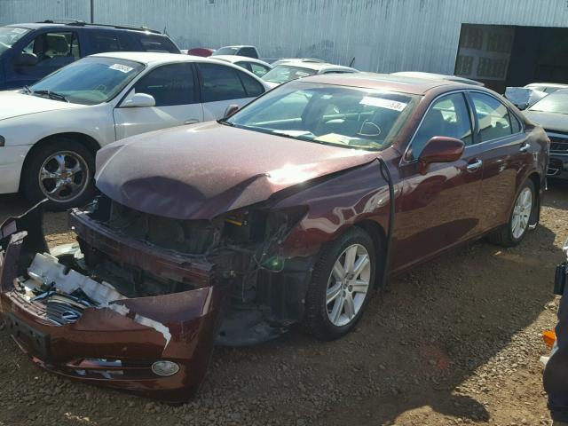 JTHBJ46G172121120 - 2007 LEXUS ES 350 BURGUNDY photo 2