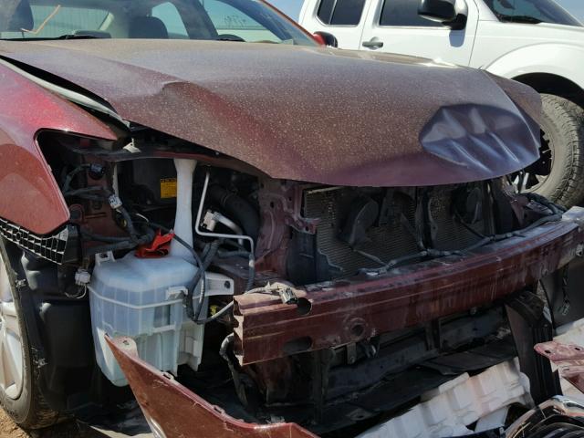 JTHBJ46G172121120 - 2007 LEXUS ES 350 BURGUNDY photo 9