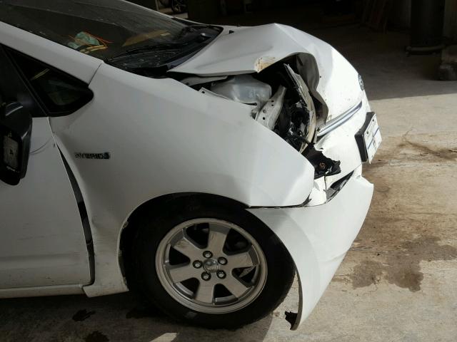 JTDKB20UX93478777 - 2009 TOYOTA PRIUS WHITE photo 9