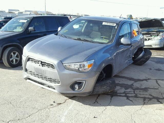 4A4AR4AU7EE029999 - 2014 MITSUBISHI OUTLANDER SILVER photo 2