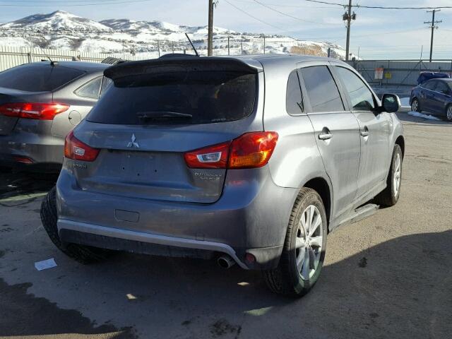 4A4AR4AU7EE029999 - 2014 MITSUBISHI OUTLANDER SILVER photo 4