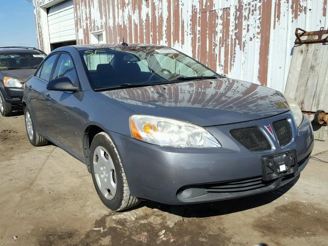 1G2ZF57B284175031 - 2008 PONTIAC G6 VALUE L GRAY photo 1