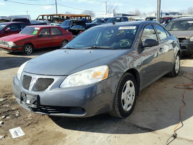 1G2ZF57B284175031 - 2008 PONTIAC G6 VALUE L GRAY photo 2