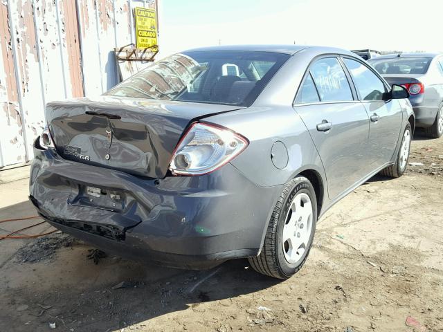 1G2ZF57B284175031 - 2008 PONTIAC G6 VALUE L GRAY photo 4