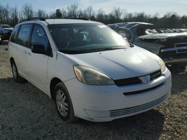 5TDZA23C25S383580 - 2005 TOYOTA SIENNA CE WHITE photo 1