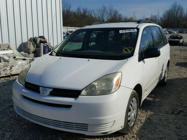 5TDZA23C25S383580 - 2005 TOYOTA SIENNA CE WHITE photo 2